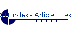 SIH Index - Article Titles