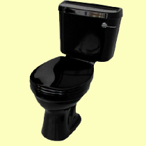 Vitra Berwick Toilet suite
 refired in black