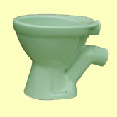 Low level P trap wc bowl suitable for refire in colours