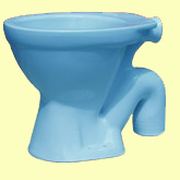 Low level S trap wc bowl suitable for refire in colours