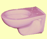 wall hung toilet bowl suitable for refire in colours