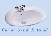 Carina vanity basin by Armitage Shanks bathrooms