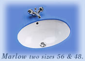 Marlow inset plug basin by Armitage Shanks bathrooms