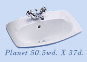 The Planet small vanity basin by Armitage Shanks bathrooms