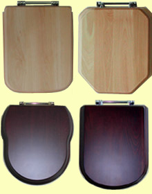 Solid wood seats available
 in several finishes to suit special Ideal Standard,
Twyfords, Sottini, Selles, Sanitan, Heritage