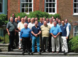 The delegates taking a break at the conference centre