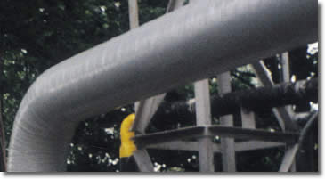 Exposed pipeline protected with Denso Steelcoat 500 System