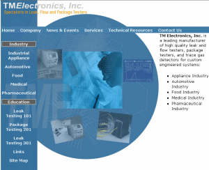 Screenshot of TM Electronics