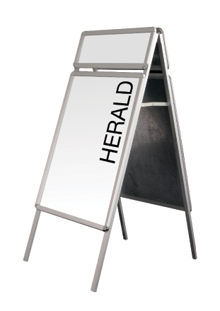 Herald Hi Line A Framed Outdoor display