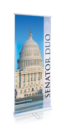 Senator Duo Roll Up Banner Stand