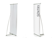 front and back views of the Sentry L display