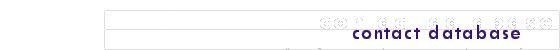 contact database
