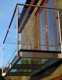 stainless steel balcony