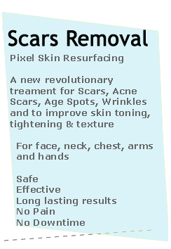 Scars removal - Pixel skin resurfacing