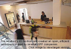 The landlord's £0.5million refit created an open, efficient workspace shared by several WPP companies.