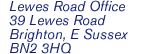 Lewes Road Office, 39 Lewes Road, Brighton, E. Sussex, BH2 3HQ